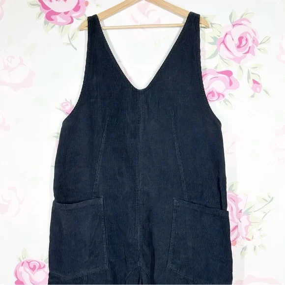 NEW Free People We The Free High Roller Cord Black Jumpsuit XL - Picture 6 of 13